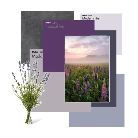 LAVENDER FUAR MOODBOARD Interior Design Mood Board by welda on Style Sourcebook