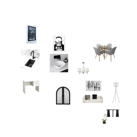 Achromatic scheme Interior Design Mood Board by fezeka99bhengu@gmail.com on Style Sourcebook