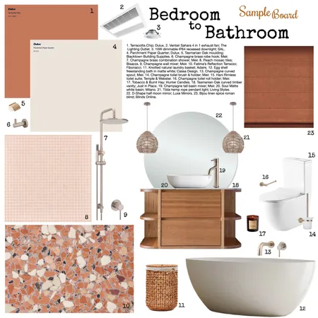 Bathroom Conversion Interior Design Mood Board by Shayebeepops on Style Sourcebook