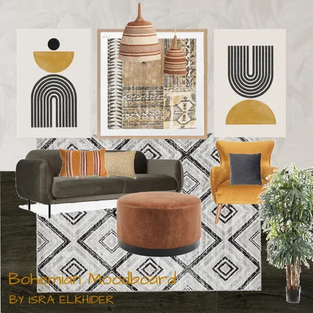 bohemian moodboard 002 Interior Design Mood Board by Isra Elkhider on Style Sourcebook