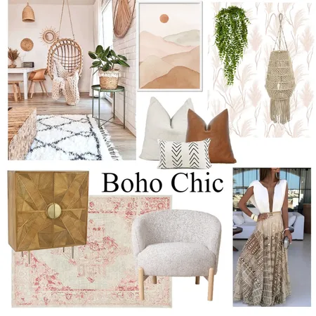 Boho Chic Interior Design Mood Board by CW Curations on Style Sourcebook