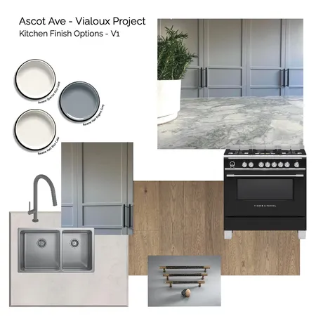 Ascot Ave Kitchen Sample Board V1 Interior Design Mood Board by Helen Sheppard on Style Sourcebook