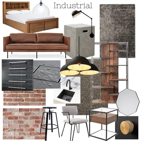 Industrial Interior Design Mood Board by chelseadimec on Style Sourcebook