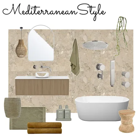 Mediterranean Style Interior Design Mood Board by justine.suttorini@gmail.com on Style Sourcebook