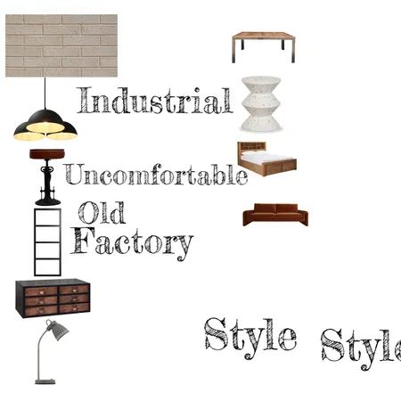 INDUNSTRNAL Interior Design Mood Board by Frosty on Style Sourcebook