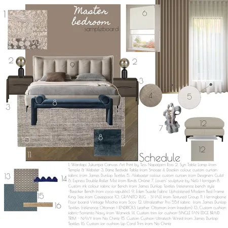 Master Interior Design Mood Board by Myamya on Style Sourcebook