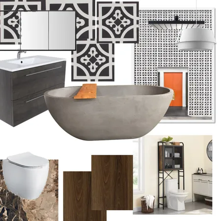 Warm bathroom Interior Design Mood Board by Tammy on Style Sourcebook
