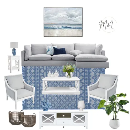 Hampton Living room Concept Interior Design Mood Board by M&I Interiors on Style Sourcebook