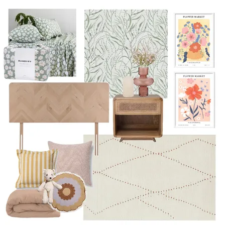 Ella's Bedroom Interior Design Mood Board by Manea Interior Design & Styling on Style Sourcebook