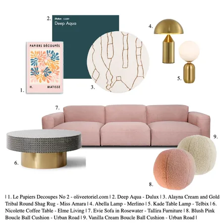 Glamorous & Feminine Interior Design Mood Board by Cienterior on Style Sourcebook