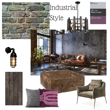 Industrial Style Module 3 Interior Design Mood Board by azkagouher on Style Sourcebook