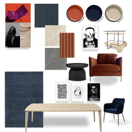 Marketing Agency Office-Navy Interior Design Mood Board by envisual design on Style Sourcebook