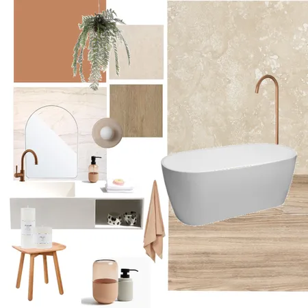 bath beige cuivre Interior Design Mood Board by Studio 10.10 on Style Sourcebook