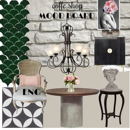 mood board coffe shope Interior Design Mood Board by Huda shaban on Style Sourcebook