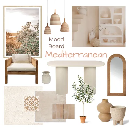 Mediterranean Mood Board Interior Design Mood Board by Jasakerah Designs on Style Sourcebook