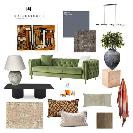 WHISKY LOUNGE Interior Design Mood Board by Holly Interiors on Style Sourcebook