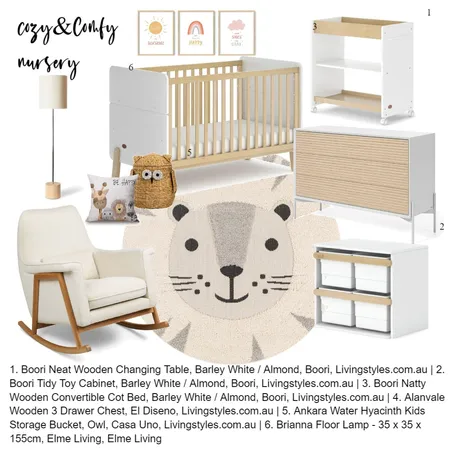 Nursery Interior Design Mood Board by Indiana Interiors on Style Sourcebook