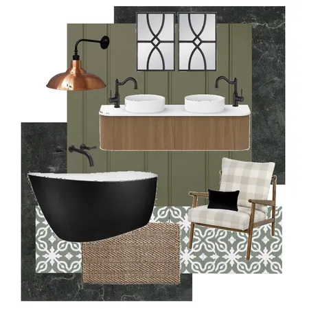 Contempo Cottage Ensuite 2 Interior Design Mood Board by rubytalaj on Style Sourcebook