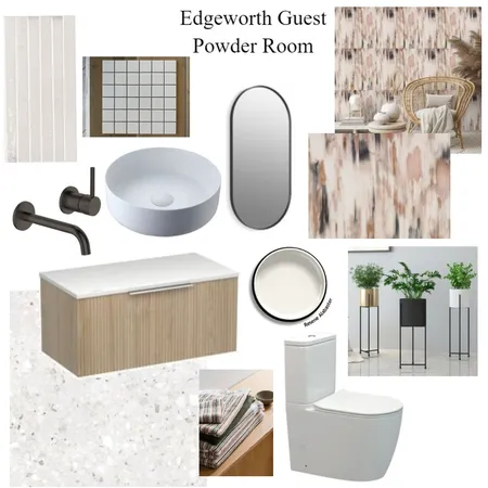 Edgeworth Guest Powder Room Interior Design Mood Board by JJID Interiors on Style Sourcebook