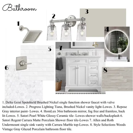 Bathroom module 9 Interior Design Mood Board by Stephsdesignbook on Style Sourcebook