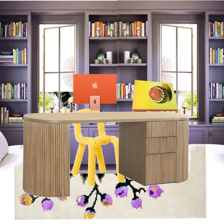 Office - Yellow, Orange, Purple Interior Design Mood Board by dl2407 on Style Sourcebook