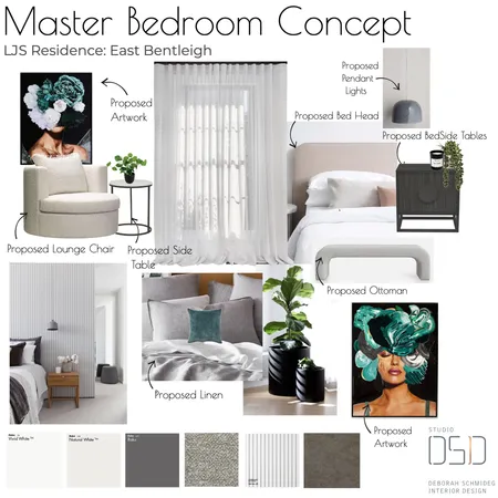 MasterBed revised Concept Interior Design Mood Board by Debschmideg on Style Sourcebook