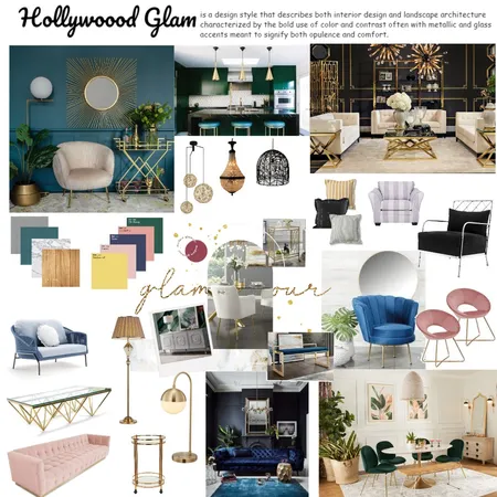 HOLLYWOOD GLAM MOOD BOARD Interior Design Mood Board by SRIRAMD on Style Sourcebook