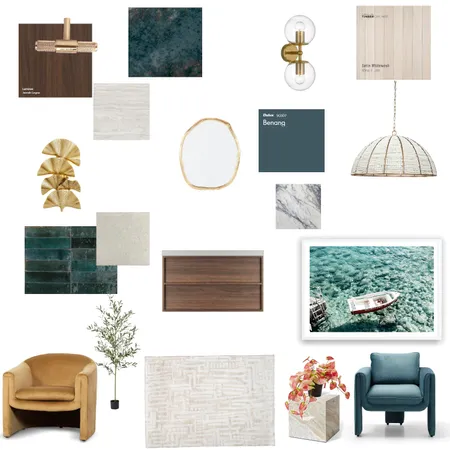 Bedroom/Bathroom Combo Interior Design Mood Board by WabiSabi Co. on Style Sourcebook