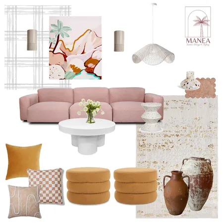 Contemporary Living Interior Design Mood Board by Manea Interior Design & Styling on Style Sourcebook