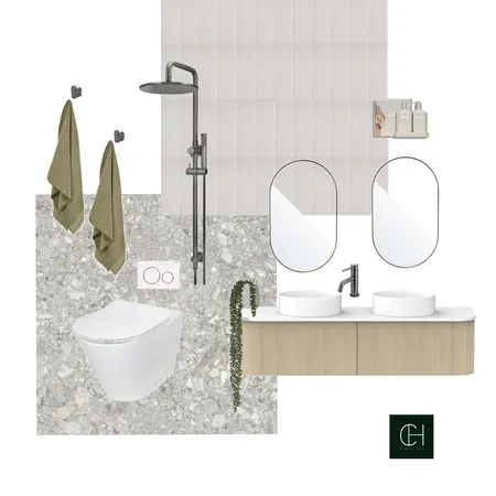 Bathroom Interior Design Mood Board by C H R I S T I E   H A L L on Style Sourcebook