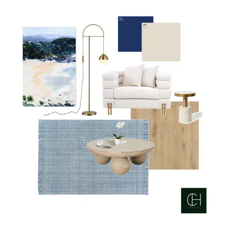 loungie blues Interior Design Mood Board by C H R I S T I E   H A L L on Style Sourcebook