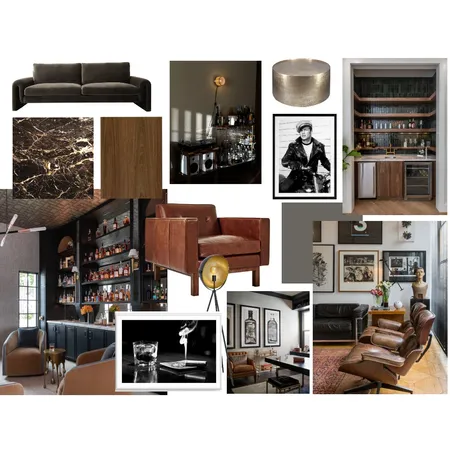 Man Cave Interior Design Mood Board by LaurenGatt on Style Sourcebook