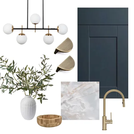 Blue contemporary kitchen concept board Interior Design Mood Board by gigi25 on Style Sourcebook