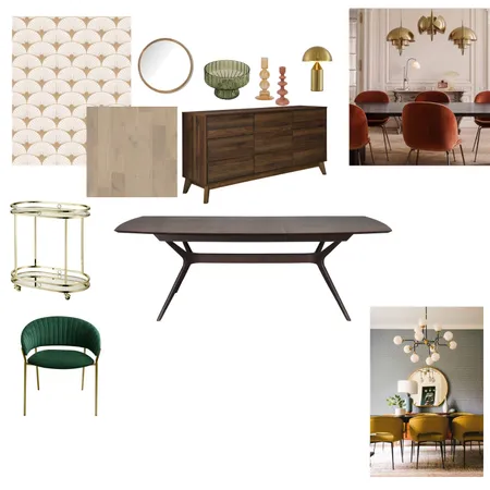 Mid Century Mood board- Assignment Three Interior Design Mood Board by HannahReid on Style Sourcebook