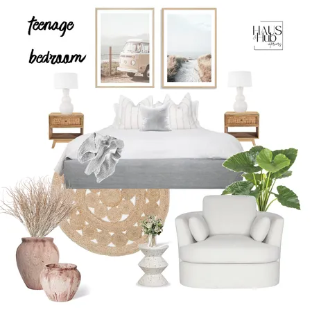 teenage bedroom Interior Design Mood Board by Haus & Hub Interiors on Style Sourcebook