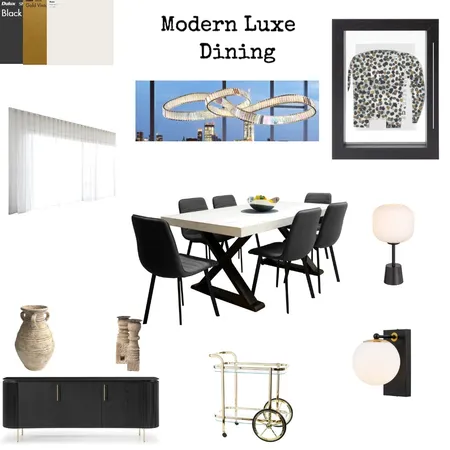 Modern Luxe Dining 2 Interior Design Mood Board by Renee Sharma Pathak on Style Sourcebook