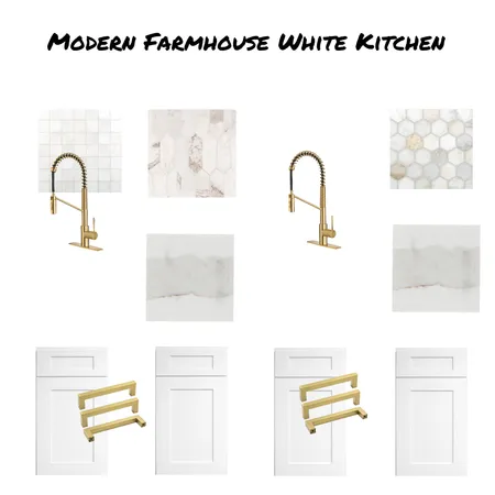 Modern Farmhouse White Kitchen Interior Design Mood Board by Mary Helen Uplifting Designs on Style Sourcebook