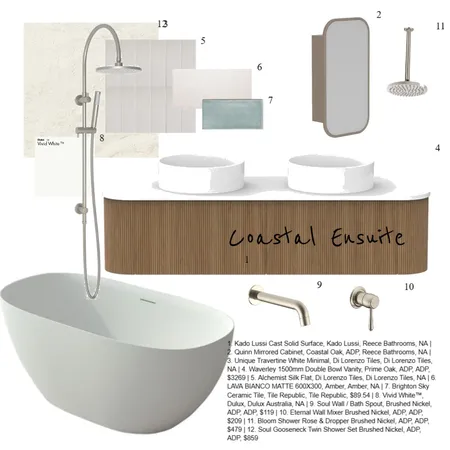 Dream Brief Ensuite - Project 1 Interior Design Mood Board by Karen Grose on Style Sourcebook