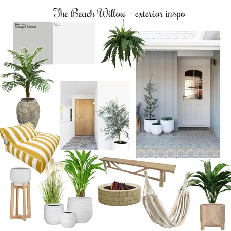 The Beach Willow exterior look Interior Design Mood Board by @ourleafyabode on Style Sourcebook