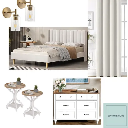 Modern Farmhouse, Guest bedroom Interior Design Mood Board by SLV INTERIORS on Style Sourcebook