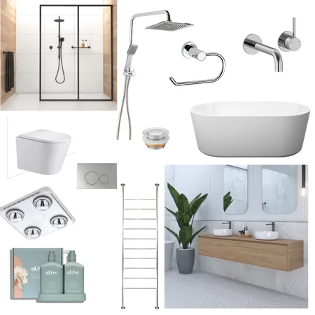 Classic Bathroom Interior Design Mood Board by Aisha Louise on Style Sourcebook