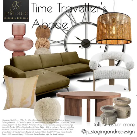 Time Traveller's Abode Interior Design Mood Board by JPM+SAG Staging and Redesign on Style Sourcebook