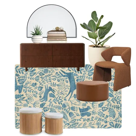 Scion Kelda Cobalt 023508 Interior Design Mood Board by Unitex Rugs on Style Sourcebook
