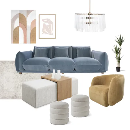 Light Eclectic Living Room Interior Design Mood Board by gigi25 on Style Sourcebook