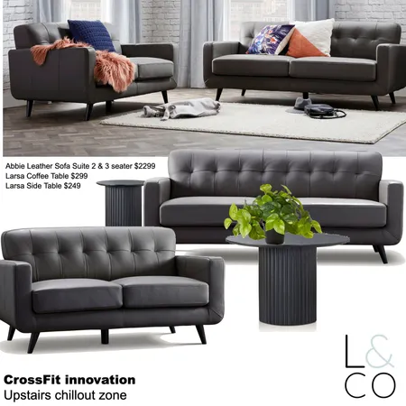 CrossFit Innovation - upstairs chill our zone Interior Design Mood Board by Linden & Co Interiors on Style Sourcebook