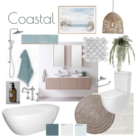 Coastal Bathroom Interior Design Mood Board by ellys on Style Sourcebook