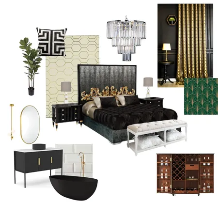 Luxury Bedroom Interior Design Mood Board by SMF on Style Sourcebook