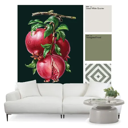 GREEN AND WHITE LIVINGROOM MOODBOARD Interior Design Mood Board by welda on Style Sourcebook