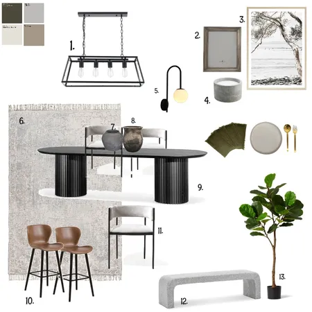 dining Interior Design Mood Board by ELIZABETHSCOTTE on Style Sourcebook
