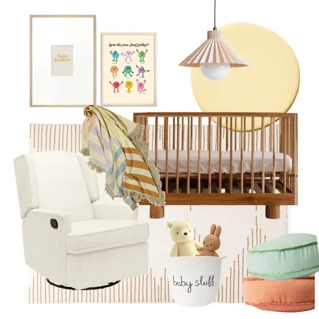 Nursery 2 Interior Design Mood Board by timberandwhite on Style Sourcebook